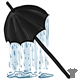 Dark Rainy Umbrella